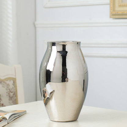 Decoration Soft Decoration Art Ceramic Gilded Silver Vase