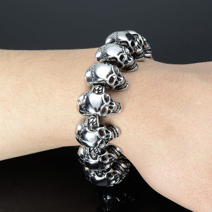 Titanium Steel Casting Personalized Bracelet European And American Punk