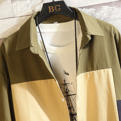 Loose And Irregular Casual Plus Size Men's Shirt