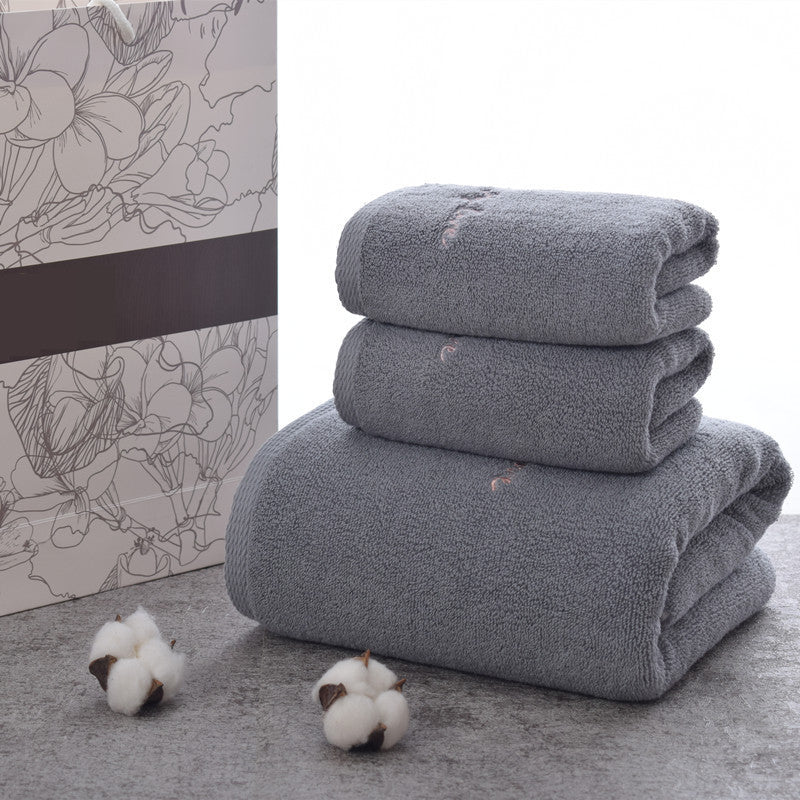 Ensemble cadeau de serviettes de bain en pur coton, haut de gamme, pour couple