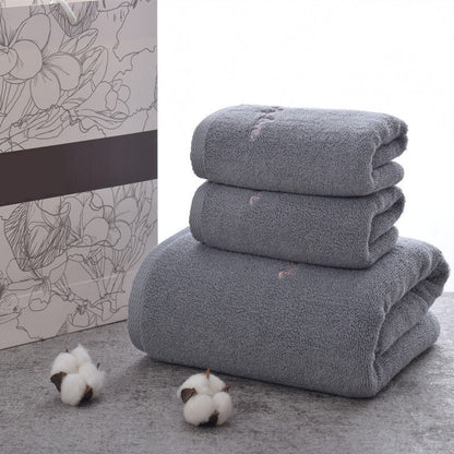 Ensemble cadeau de serviettes de bain en pur coton, haut de gamme, pour couple