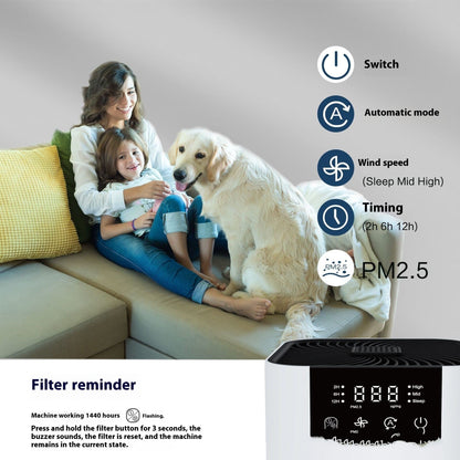 Purificador de aire de escritorio con aniones para interiores