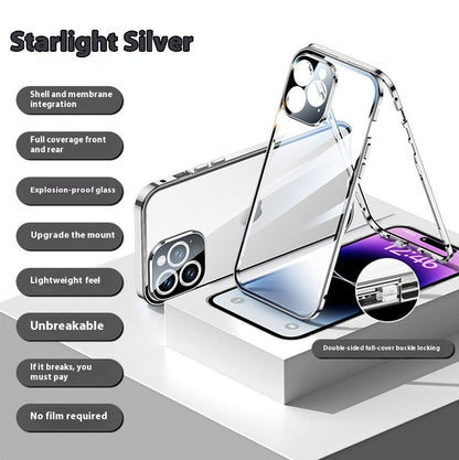 Double-Sided Glass Magnetic iPhone 16 Case – Ultra-Thin Drop Protection | Privacy & Standard