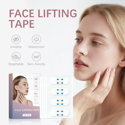 Mini lifting facial en V, raffermissant, estompant les rides, autocollants liftants pour le menton