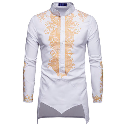Pull africain hip hop pour homme - Robe longue décontractée pour un style tendance