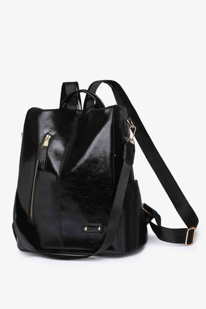 Mochila Marcy con cremallera y bolsillos – Elegante bolso multiusos de uso diario para mujer