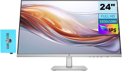 HP Series 5 524sh 24" FHD IPS Monitor – 300 Nits, USB Port Expander, HDMI & VGA, Flicker-Free Display