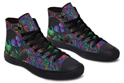 Zapatillas de lona altas estampadas para parejas