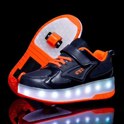 Chaussures de Skate à roulettes (deux roues) pour garçons et filles Heelys en maille