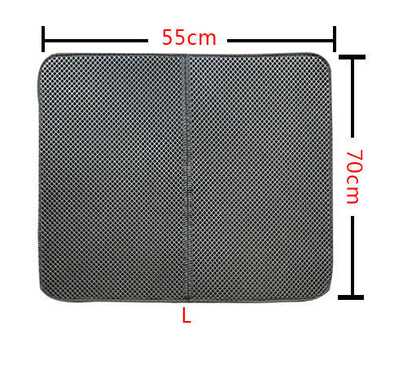 Tapis de litière double couche pour chats, tapis de litière pour animaux de compagnie, tapis de litière pour chats, accessoire de propreté pour maisons de chats
