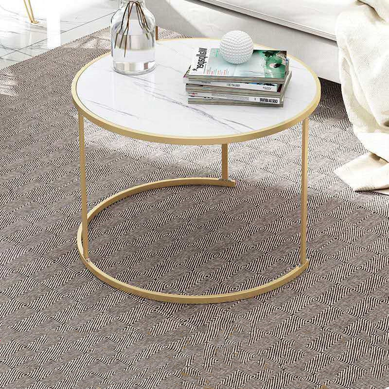 Table basse ronde combinée pour canapé de hall