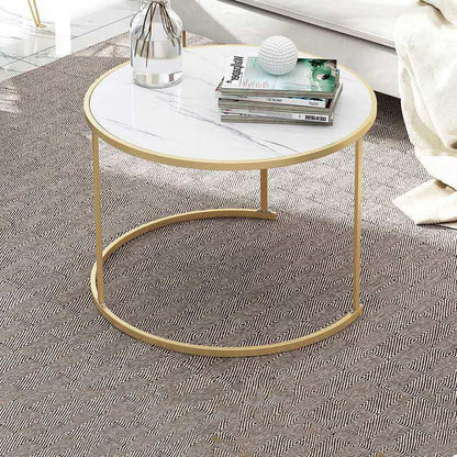 Table basse ronde combinée pour canapé de hall