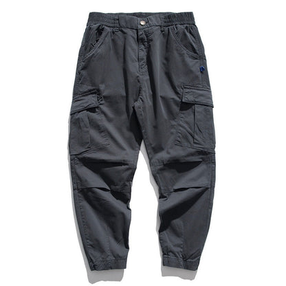 Plus Size Men's Casual Trousers With Loose Fit