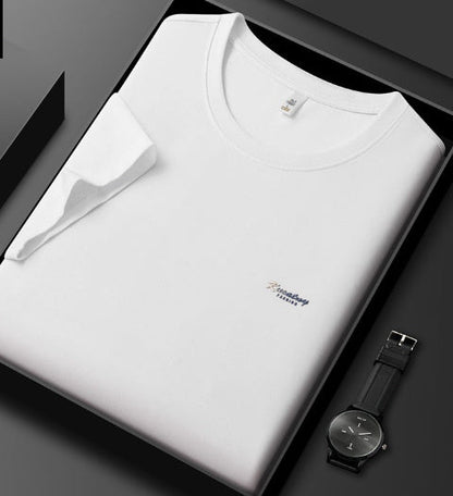 5A Antibacterial ICE Cotton Skin-friendly Breathable Round Neck T-shirt