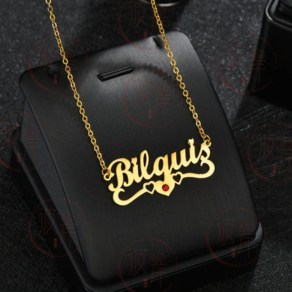 Nouveau produit créatif Collier de clavicule Lettre d'amour anglaise
