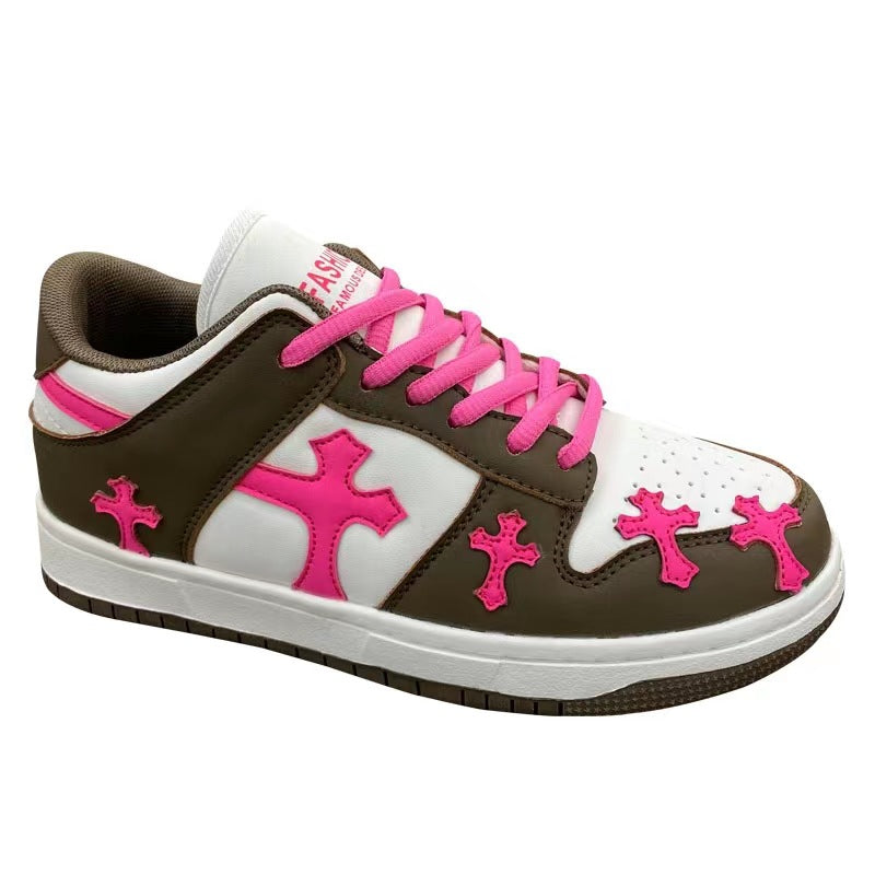 Red Celtic Style Cross Shoes