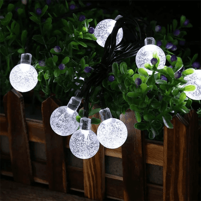 Solar Bubble Ball String Lights – Outdoor Waterproof LED Garden & Patio Lights