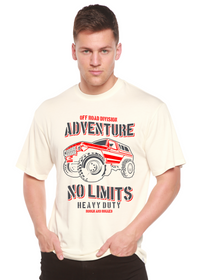 T-shirt graphique à manches courtes en viscose de bambou/coton biologique pour homme No Limits Spun Bamboo®