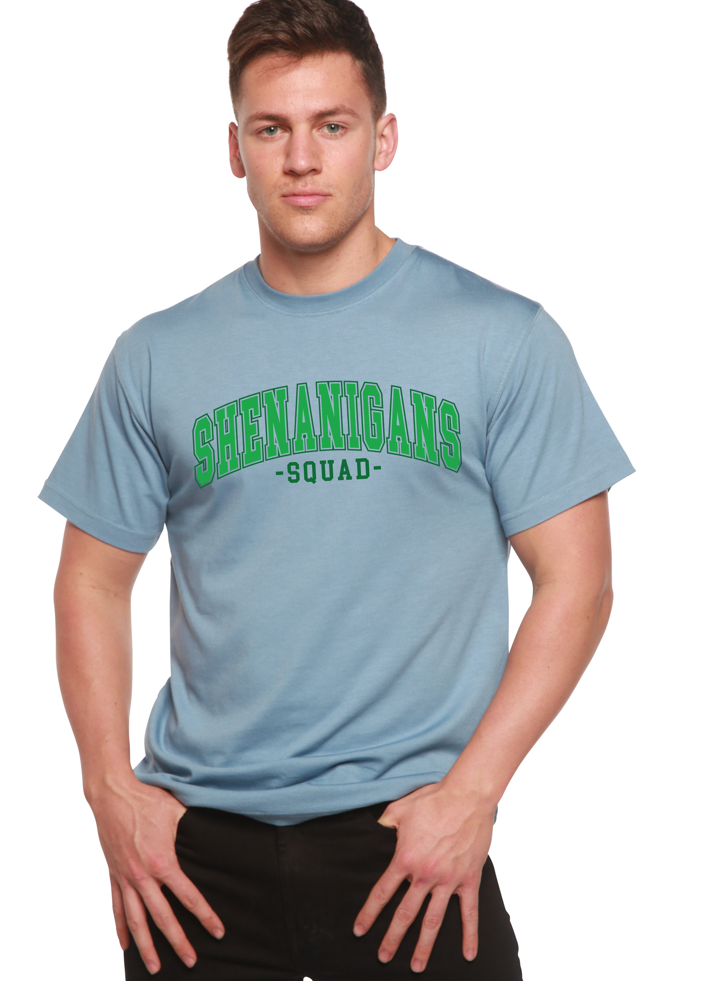 T-shirt graphique unisexe en bambou/coton Shenanigans Squad