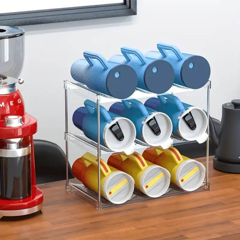 Water Bottle Organizer Rack for Kitchen