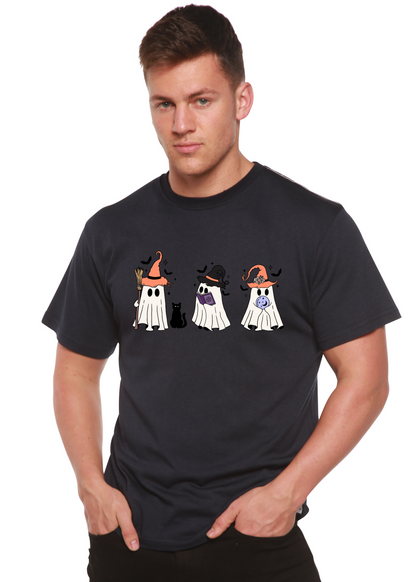 Camiseta gráfica de manga corta de bambú-viscosa/algodón orgánico "Halloween Boo" para hombre