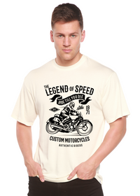 T-shirt graphique à manches courtes en viscose de bambou et coton biologique The Legend of Speed Spun Bamboo® pour hommes