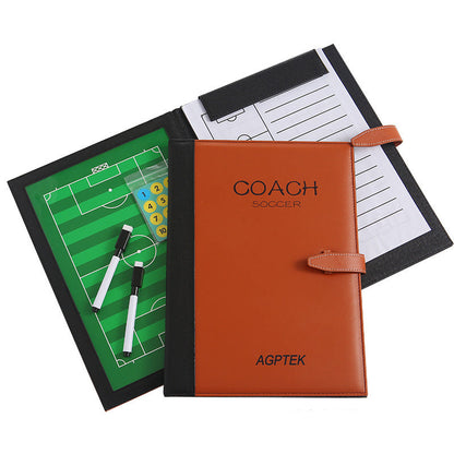 Tableau tactique de football Housse en cuir PU Tableau d'arbitre pour l'enseignement