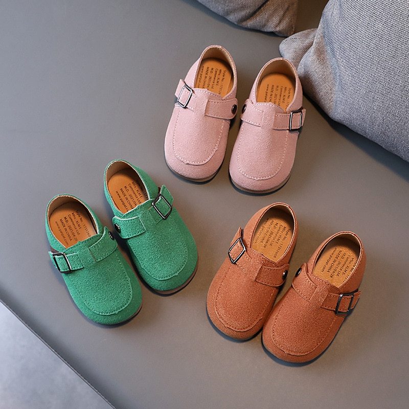 Zapatos de velcro para niños estilo gorro poco profundo, zapatos de princesa estilo occidental diario para niñas
