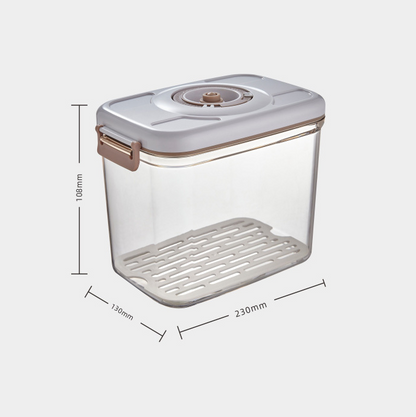Caja de vacío para alimentos – Contenedor hermético transparente para almacenar alimentos frescos y organizar la cocina