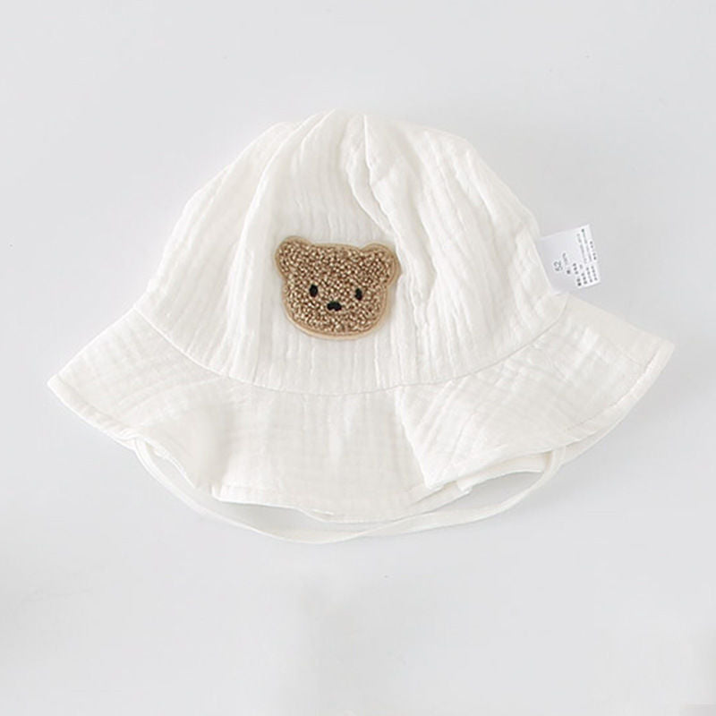 Newborn Baby Summer Gauze Models Long-sleeved Men And Women Hat 0 Full Months 3-6 Thin Section