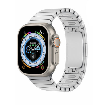 Compatible avec le bracelet en acier inoxydable Smartwatch 8, boucle à nœud, bracelet de montre en métal IWatch