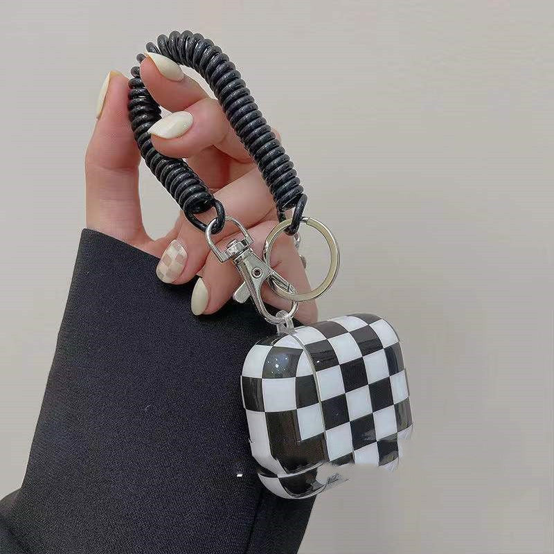 Plaid Phone Chain AirPods Protective Cover