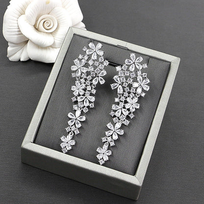 Bijoux coréens de mariée rétro de luxe Gypsophila