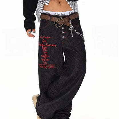 American-style High-street Machete Jeans For Men