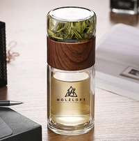 Customized Logo For Double-layer Tea Cups