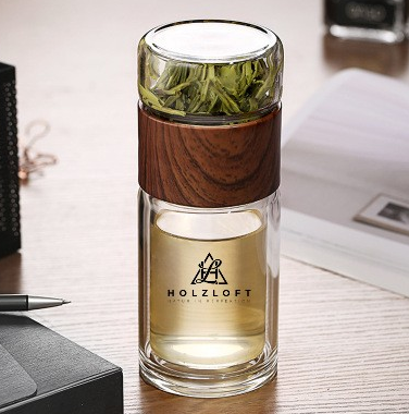 Logo personnalisé pour tasses à thé à double paroi
