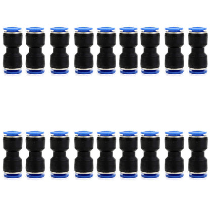 Jinqi Pneumatic Plastic Connector Straight Through Butt PU-56810121416mm Quick Insertion Trachea Connector