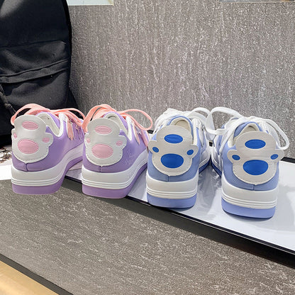 Zapatillas deportivas de estudiante, modelo femenino japonés, estilo versátil para chica, color morado y rosa