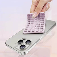 2pcs Double-Sided Silicone Phone Wall Mount with Suction Grip