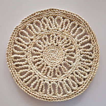 Hand-woven Floral Cushion Dining Table Insulation