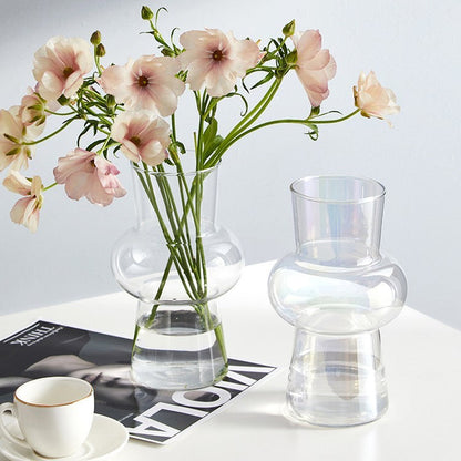 Wind Lantern Creative Glass Vase Decoration Living Room Vase Insertion