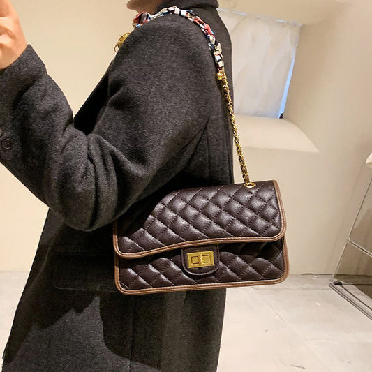 Bolso generoso Winter Lingge Hilo de coser personalizado Color sólido