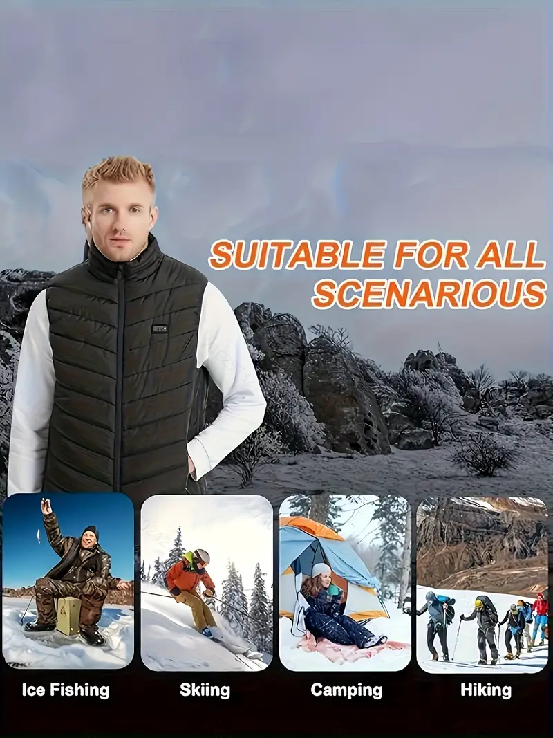 Tech Heated Vest – Smart Battery-Powered Warmth