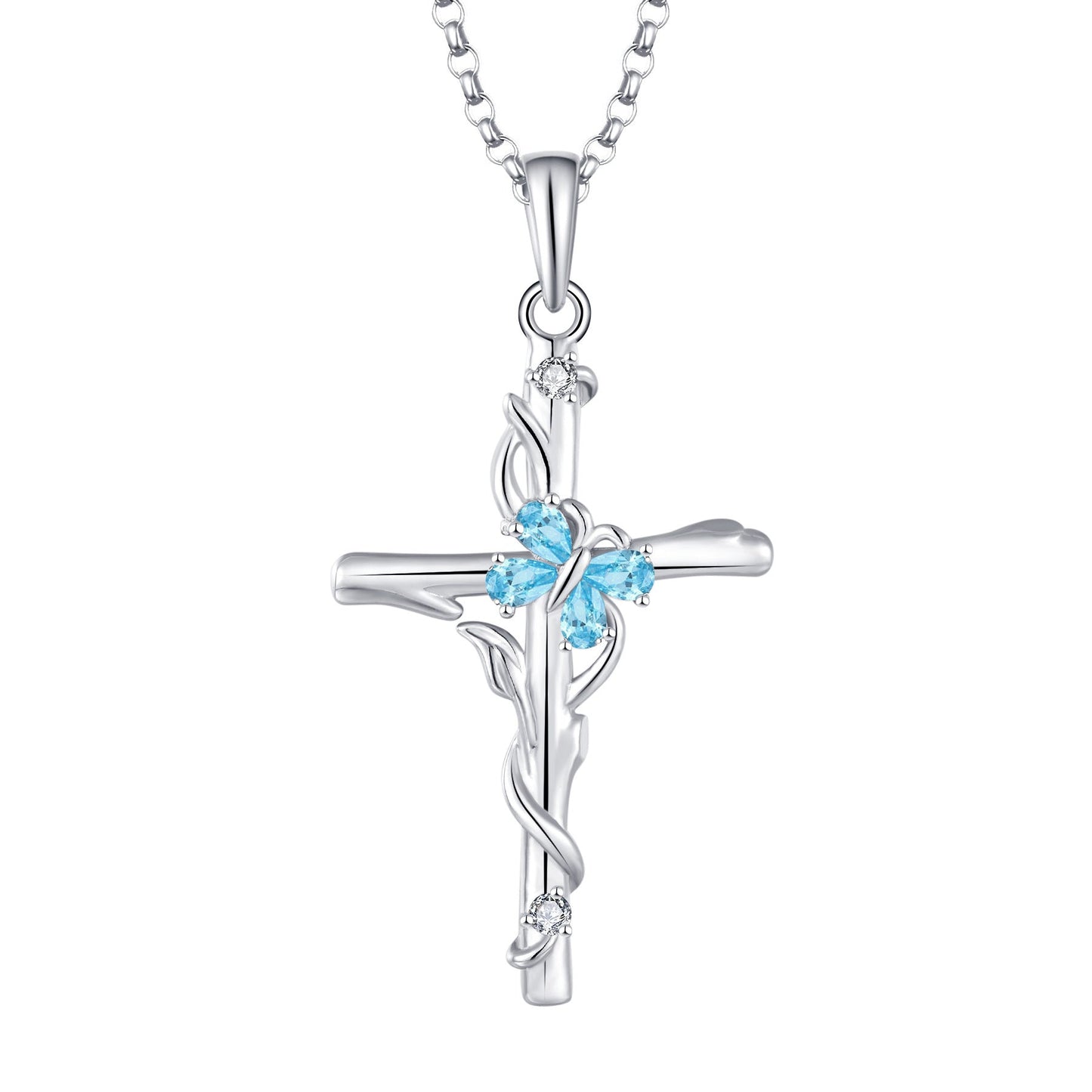 Cross Necklace Sterling Silver Jewelry