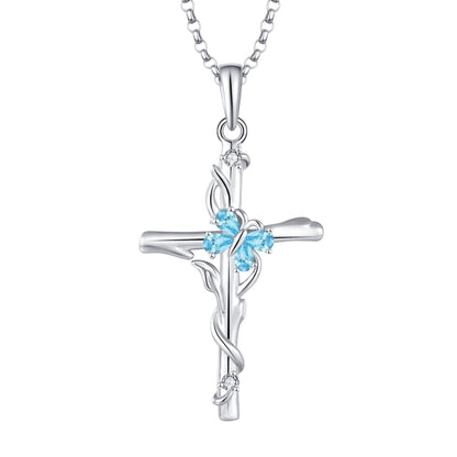 Cross Necklace Sterling Silver Jewelry