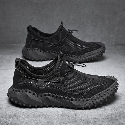 Plus Size Men's Mesh Breathable Casual Shoes Hollow Out