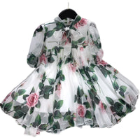 Vestido de alta gama personalizado para niñas para primavera y verano