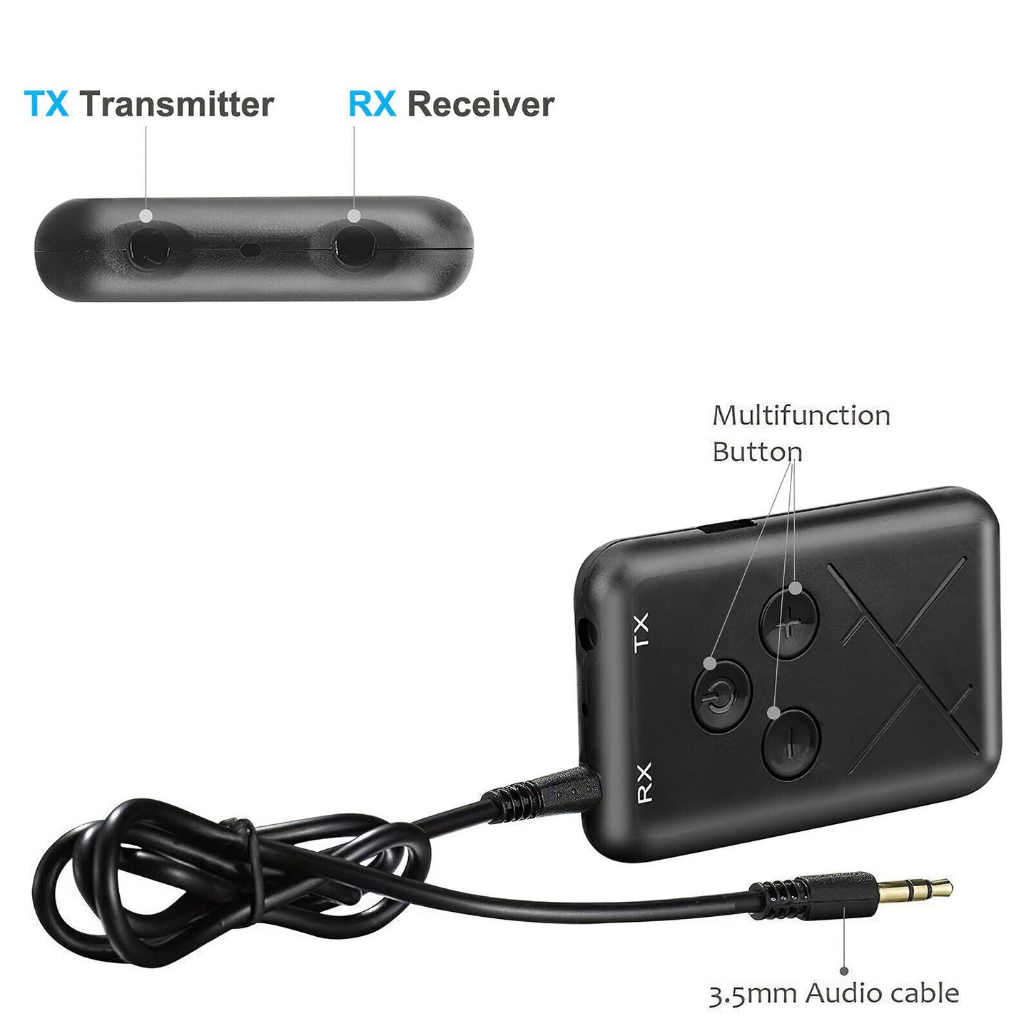 Wireless 2-in-1 Bluetooth Receiver Electronics