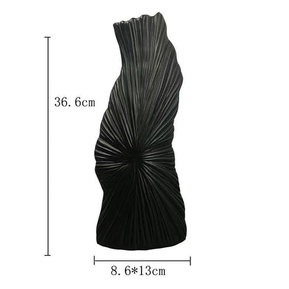 Simple Modern Black And White Geometric Ceramic Vase Ornaments