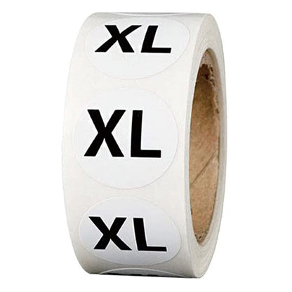 S M L XL Size Clothes Hat Size Sticker Sticker